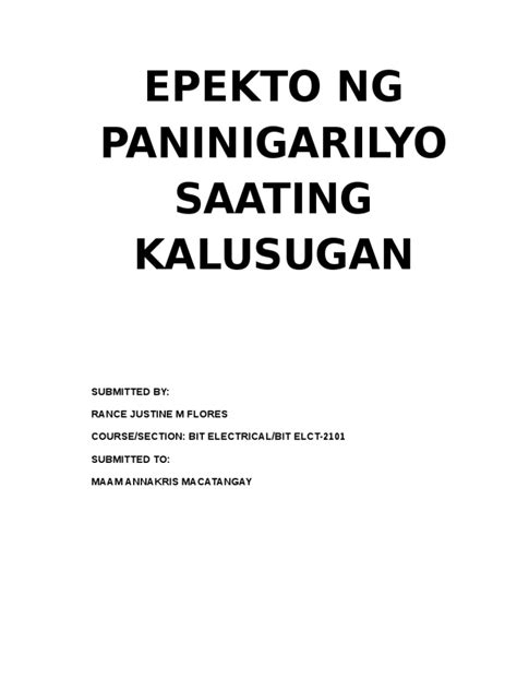 [PDF] Top 20 Pananaliksik ukol sa Epekto Ng Paninigarilyo .